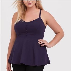 Purple Peplum Tank